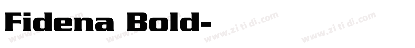 Fidena Bold字体转换